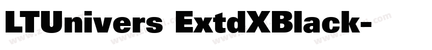 LTUnivers ExtdXBlack字体转换